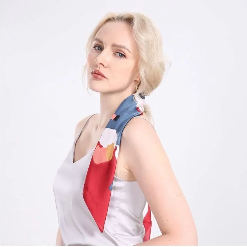 Oil Paint Style Silky Scarf
